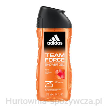 Adidas Team Force Żel Pod Prysznic 3 W 1 Dla Mężczyzn, 250 Ml