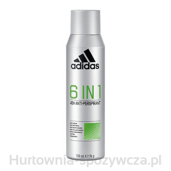 Adidas 6 W 1 Antyperspirant W Sprayu Dla Mężczyzn, 150 Ml