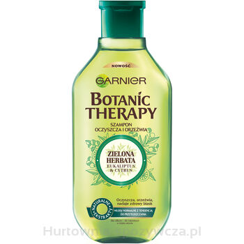 Garnier Botanic Therapy Zielona Herbata, Eukaliptus &Amp Cytrus Szampon Oczyszczający I Orzeźwiający Do Włosów Normalnych Z Tendencją Do Przetłuszczania 400 Ml