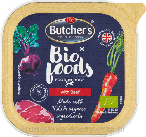 Butcher'S Bio Foods Dog Z Wołowiną Pasztet 150G