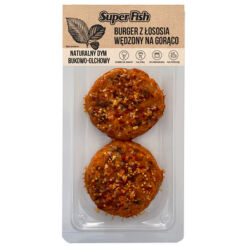 Superfish Burgery Z Łososia Wędzone Na Gorąco Z Przyprawą Paprykową 170G
