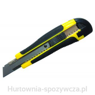 Nóż Pakowy Donau Professional, Gumowa Rękojeść, Z Blokadą, Żółto-Czarny