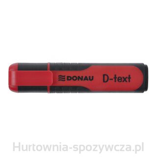 Zakreślacz Fluorescencyjny Donau D-Text, 1-5Mm (Linia), Czerwony