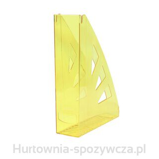 Pojemnik Na Dokumenty Office Products, Ażurowy, A4/70Mm, Transparentny Żółty