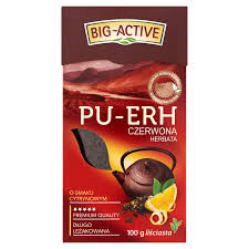 Big-Active - Pu-Erh - Herbata Czerwona O Smaku Cytrynowym (Liściasta) 100G
