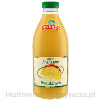 Andros Sok Z Ananasów Wyciskanych 1L