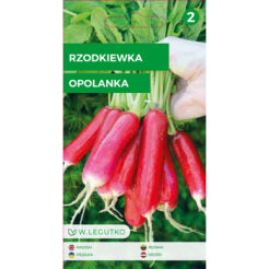 Rzodkiewka Opolanka - półdługa, czerwona z białym końcem 4,00 Legutko
