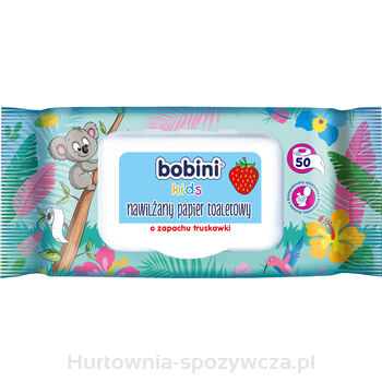 Bobini Kids Nawilżany Papier Toaletowy 50Szt.