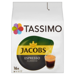 Tassimo Jacobs Espresso Classico Kawa Mielona 16 Kapsułek 118,4 G