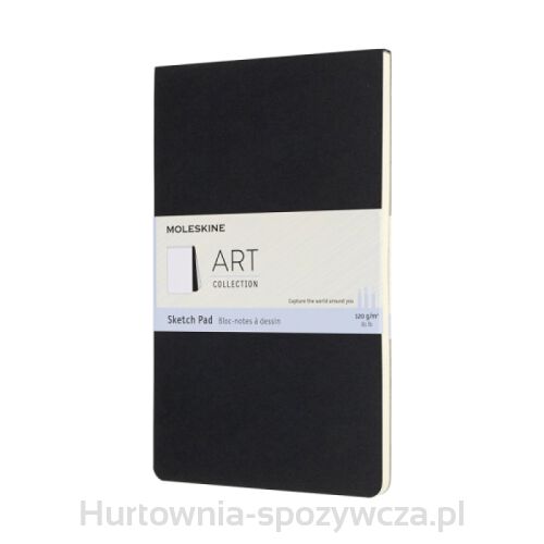 Art Sketch Pad Album Moleskine L (13X21 Cm), 48 Stron, Czarny