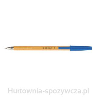 Długopis Q-Connect Z Wymiennym Wkładem 0,4Mm (Linia), Niebieski