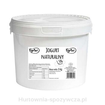 Jogurt Naturalny 1,5% Wiadro 5 L Figand