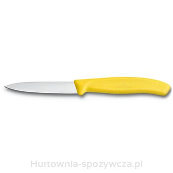 Nóż do jarzyn, ostrze gładkie 8 cm, żółty Victorinox