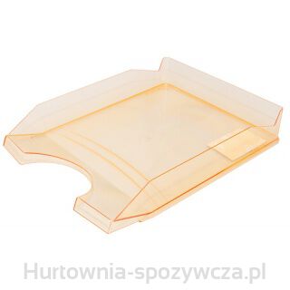 Szufladka Na Biurko Office Products, Polistyren/Pp, A4, Transparentna Pomarańczowa