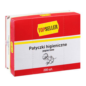 Topseller Patyczki Higieniczne Papierowe 200 Szt.