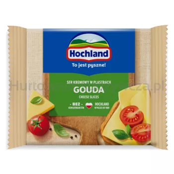 Hochland Gouda Ser kremowy topiony w plastrach z Goudą 130g