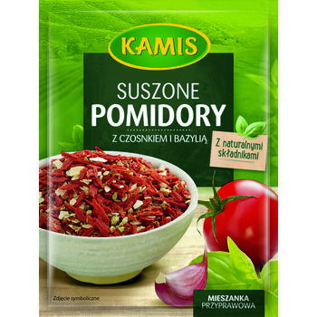 Kamis Suszone Pomidory Z Czosnkiem I Bazylią 12g