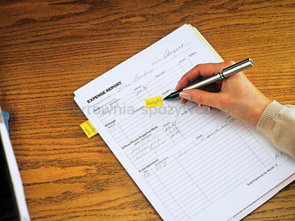 Zakładki indeksujące POST-IT® (680-Y2EU), PP, 25,4x43,2mm, 2x50 kart., żółte - 4