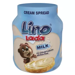 Lino Lada Milk Krem do smarowania mleczny z orzechami laskowymi 350 g