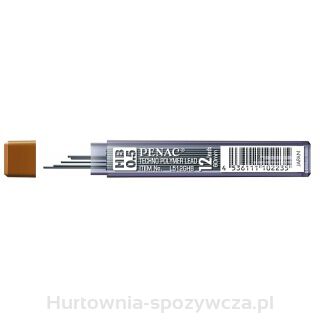 Grafity Do Ołówków Penac 0,5Mm, Hb, Zawieszka, 12 Szt.