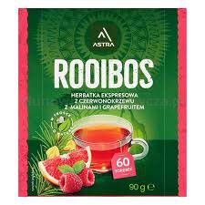 Astra Rooibos z maliną i grapefruitem 60 torebek ekspresowych