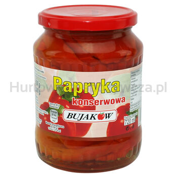 Bujaków Papryka Konserwowa 720 Ml 