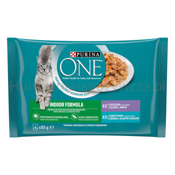 Purina One Indoor Cat Tuńczyk (4X85G)