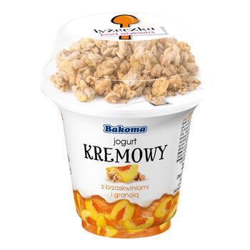 Bakoma Jogurt Kremowy Brzoskwinia Z Granolą 230G