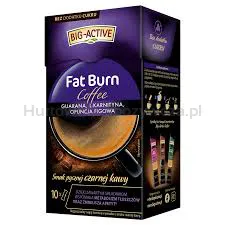 Big Active Rozpuszczalny napój kawowy Fat Burn 10 tb × 10 g
