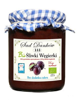 Śliwka Węgierka Bez Dodatku Cukru Bio 270 G - Sad Danków [BIO]