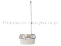 Mop obrotowy rotacyjny 360 spin turbo wiadro zestaw nakładka mikrofibra - 3
