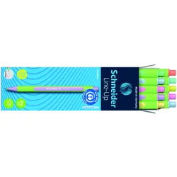 Cienkopis SCHNEIDER LINE-UP PASTEL, 0,4mm, 10 szt, pudełko z zawieszką - mix kolorów
