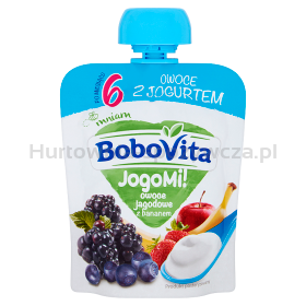 Bobovita Jogomi! Owoce Z Jogurtem Owoce Jagodowe Z Bananem Po 6 Miesiącu 80 G