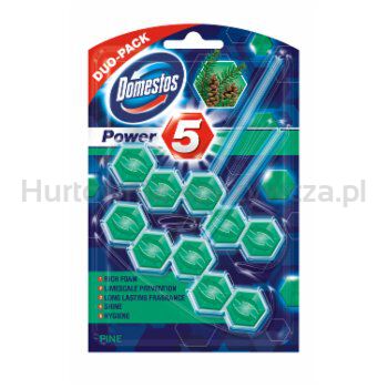 Domestos Kostka Toaletowa Power 5 Pine 2X55