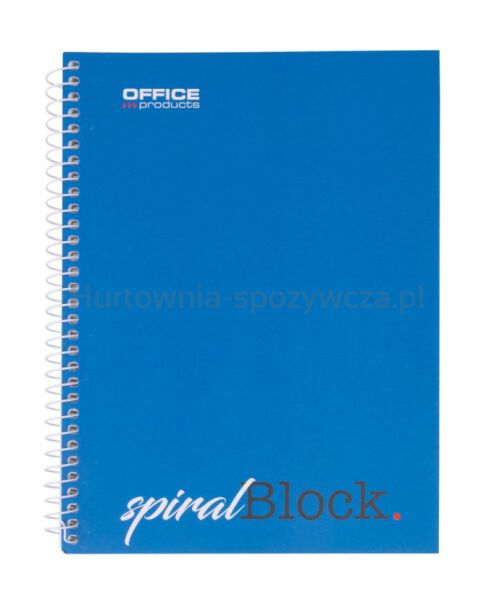 Kołonotatnik OFFICE PRODUCTS, A5, w kratkę, 80 kart., 70gsm - 3