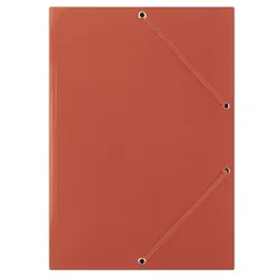 Donau Teczka z gumką karton, A4, 400gsm, 3-skrz., czerwona 