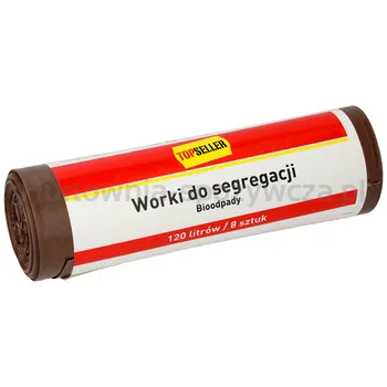Topseller Worki Do Segregacji 120L Brązowe 8Szt.