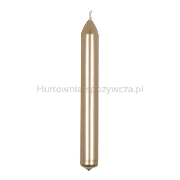 Świeca Stołowa Prosta Donau Home, Lakierowana, 20X170 Mm, 10 Szt., Złota