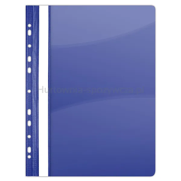Donau Skoroszyt PVC, A4, twardy, 150/160mikr., wpinany, granatowy 