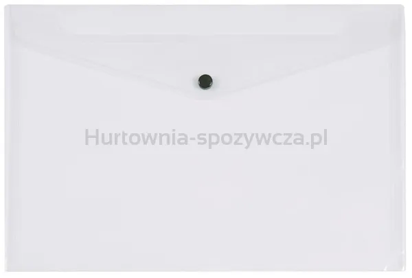 Teczka kopertowa Q-CONNECT zatrzask, PP, A4, 172mikr., przeźroczysta