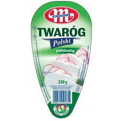 Mlekovita Twaróg Polski półtłusty klinek 230g
