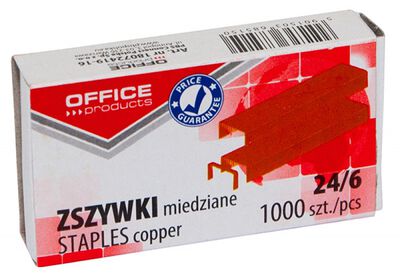 Office Products Zszywki  24/6, miedziane, 1000szt. [BIURO]