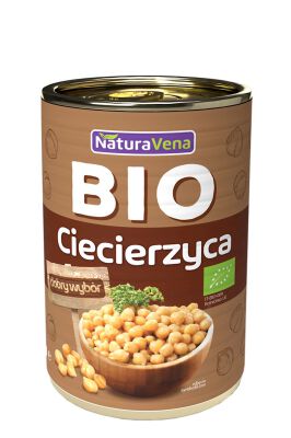 Ciecierzyca W Zalewie Bez Dodatku Soli Bio 400 G (240 G) - Naturavena [BIO]