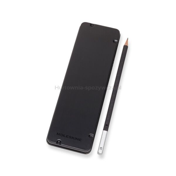 Zestaw ołówków MOLESKINE 5 szt. Różnej twardości w metalowym pudełku - 3