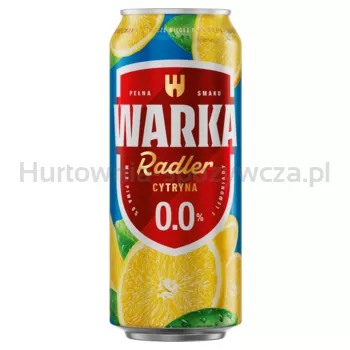 Warka Radler 0% Cytryna 500 ml Puszka Kaucja