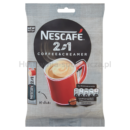 Nescafe Napój Kawowy 2In1 Coffee  Creamer Rozpuszczalny 10 X 8G