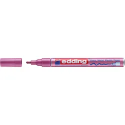 Marker Olejowy Połyskujący E-751 Edding, 1-2 Mm, Różowy Metaliczny