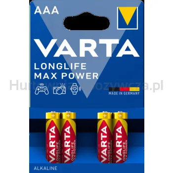 Baterie Varta Longlife Max Power Lr03 Aaa 4 Szt.