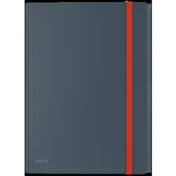 Teczka z gumką i kieszonką Leitz Cosy, PP, szara