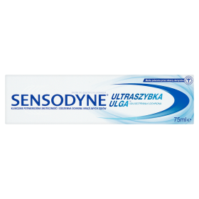 Sensodyne Ultraszybka Ulga Mint Pasta Z Fluorem Do Zębów Nadwrażliwych, Wyrób Medyczny, O Smaku Miętowym 75 Ml